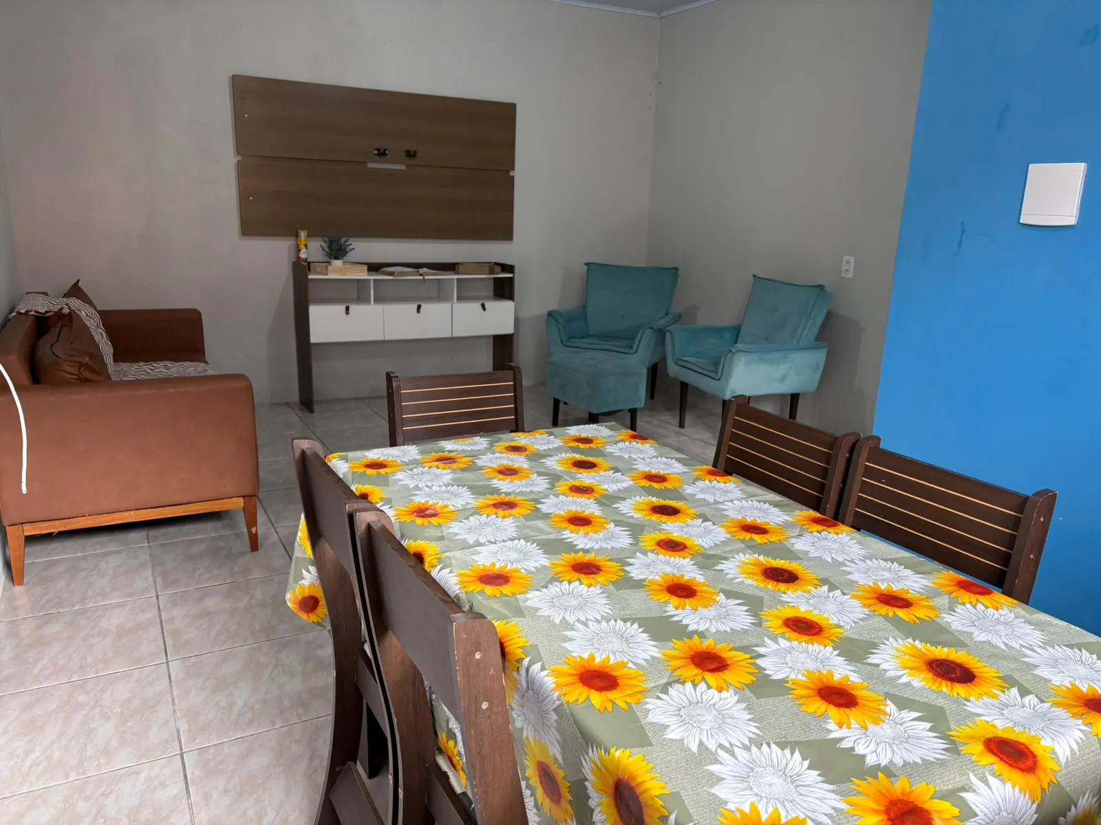 Ambiente para refeições do Residencial Aurora em Tramandaí
