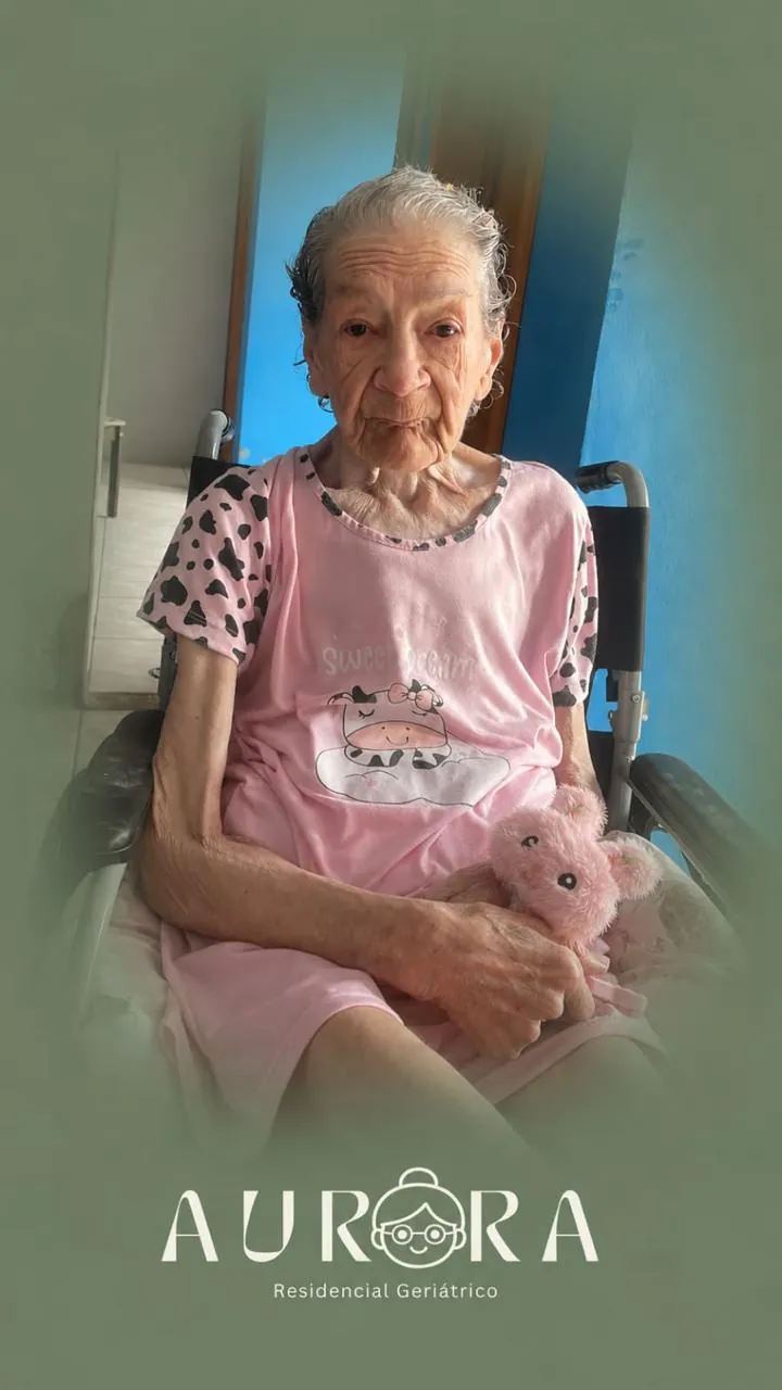 Dona Aurora, aos 92 anos, inspiração do Residencial Aurora